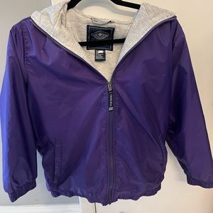 Charles River lined purple rain coat size Youth Large